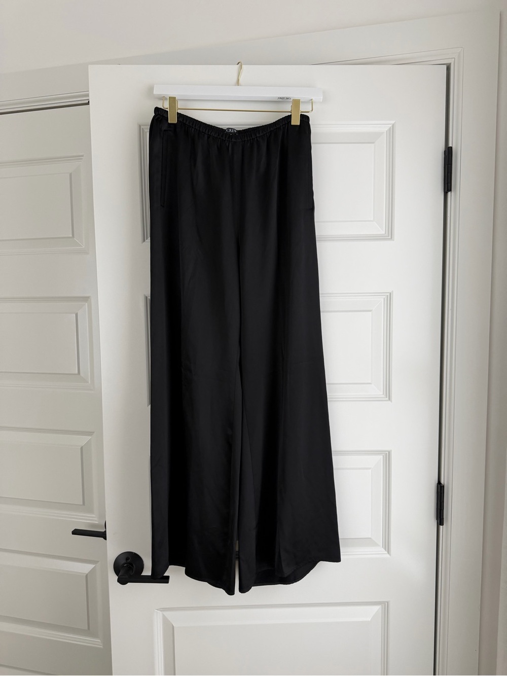 J.Crew Satin Black Pants